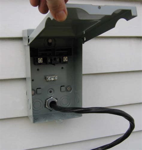 disconnect electrical box|exterior electrical disconnect box.